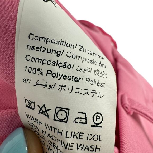 Pink Corduroy Pants Wide Leg High Rise XS Patchwork Dopamine Dressing Fun Artsy - Picture 8 of 9